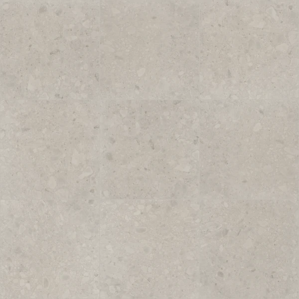 Ceratec Flodsten - White Matt Terrazzo Porcelain Tile Texture