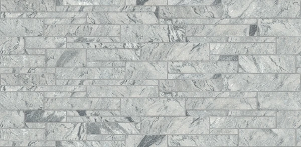 Polycor GEORGIA MARBLE™ - PEARL GREY Berkshire® - 3 Height Ashlar Stone Masonry Wall Cladding Texture
