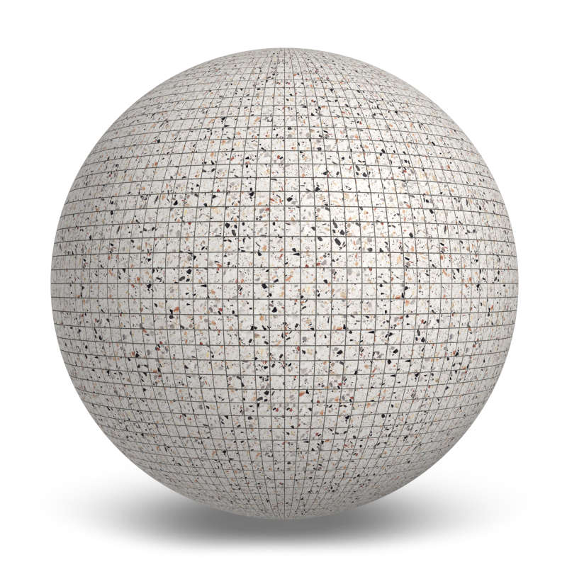 Terrazzo Allure™ Venice Mosaic Matte Porcelain Tile Indoor Flooring texture by MILE®stone