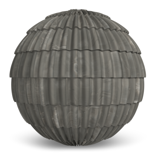Spanish Barrel Tile Graphite
