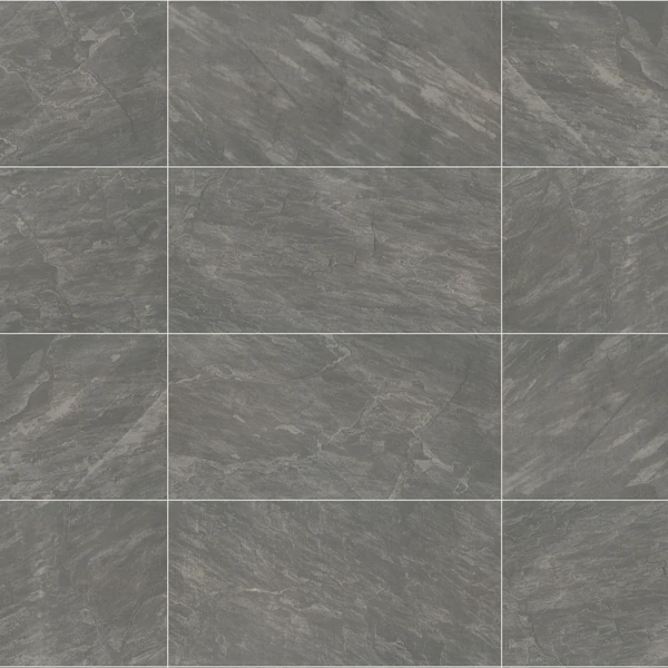 Banas Porcelain Imperial Black (48x24) Running Bond Porcelain Paver Texture