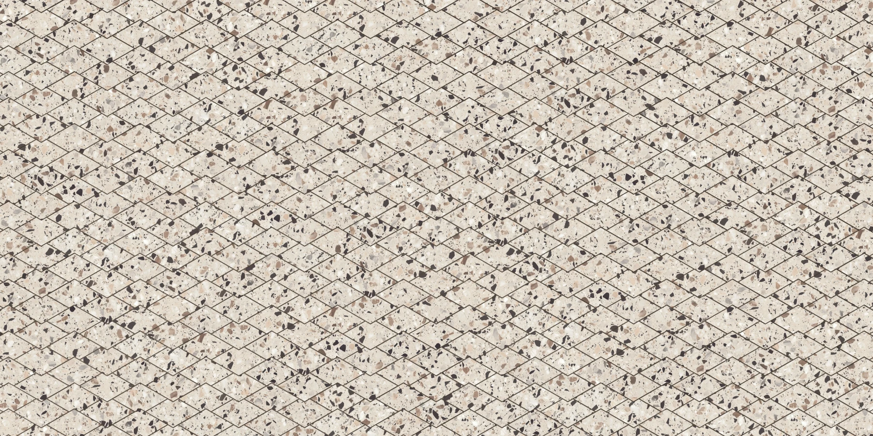 Terrazzo Allure™ Dune Diamond Matte Flooring surface by MILE®stone