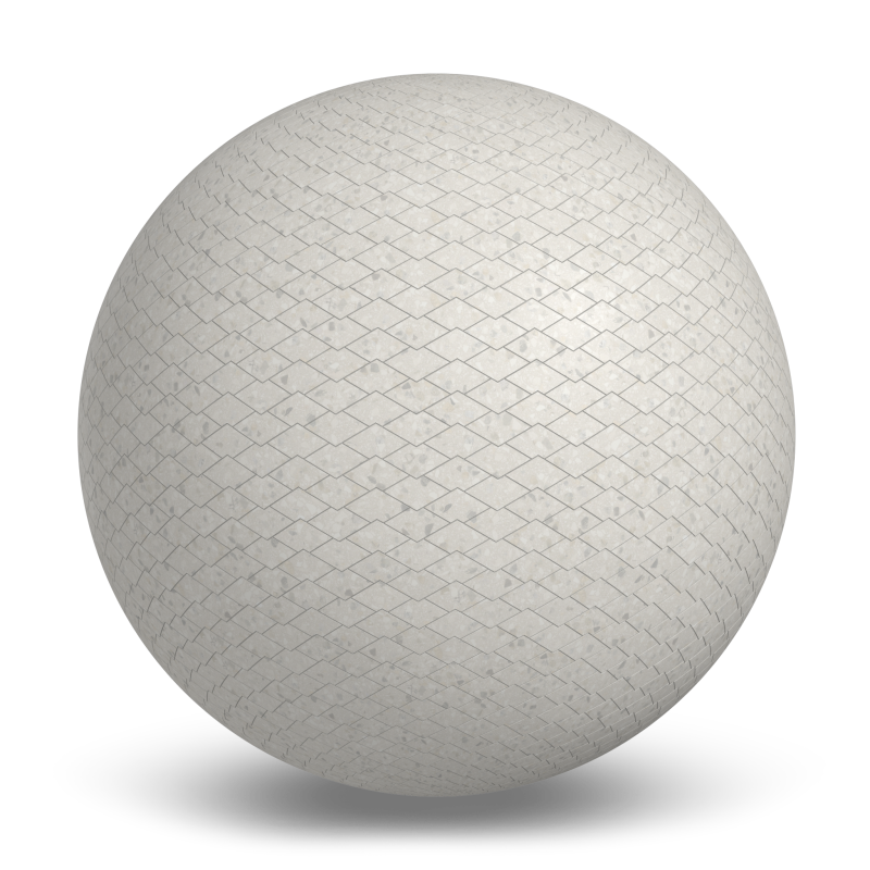 Terrazzo Allure™ Snow Diamond Matte Porcelain Tile Indoor Flooring texture by MILE®stone