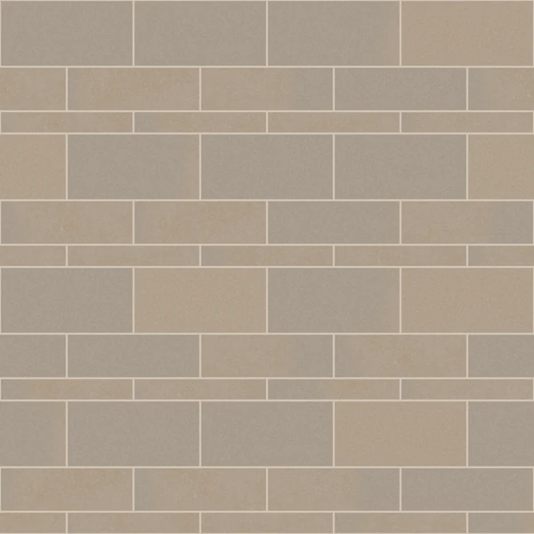 Polycor INDIANA LIMESTONE ‐ FULL COLOR BLEND™ Vanderbilt Classic® - Half Running Bond, 3-Heights (4x24, 8x24, 12x24) Stone Masonry Wall Cladding Texture