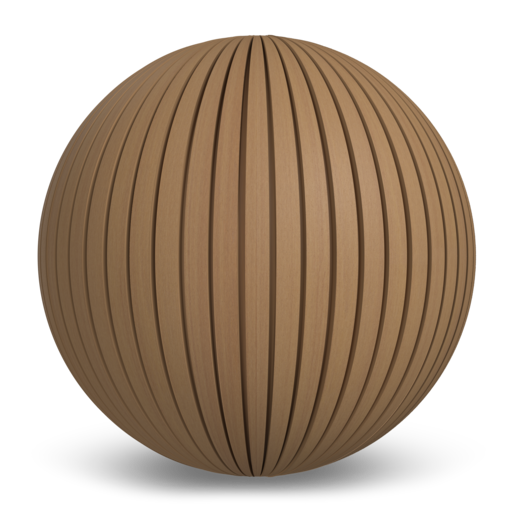 Revêtement Cannelé Belge UH58 - Cèdre Rouge