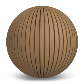 NewTechWood Canada Revêtement Cannelé Belge UH58 - Cèdre Rouge