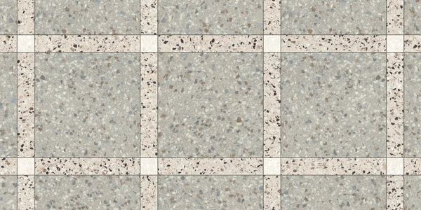 MILE®stone Terrazzo Allure™ Frame Deco (Stonehenge / Dune / Eggshell) Porcelain Tile Texture