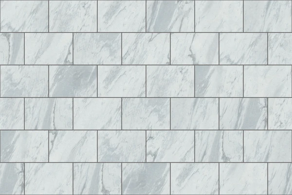 Polycor GEORGIA MARBLE™ - PEARL GREY Vanderbilt Classic® - Half Running Bond (16x24) Texture