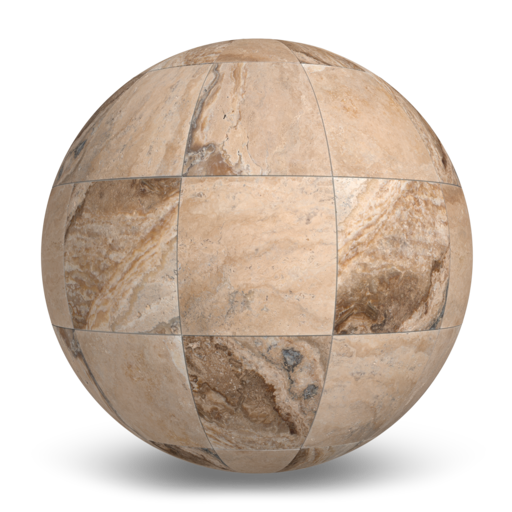 Malibu Mix Travertine (24x24) Stacked