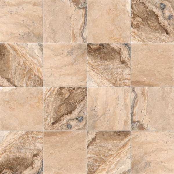 Banas Stones Malibu Mix Travertine (24x24) Stacked Texture
