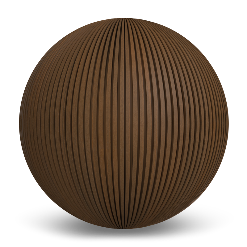 Fluted Norwegian Siding UH61 - Teak Exterior Ceiling and Soffit texture by NewTechWood Canada
