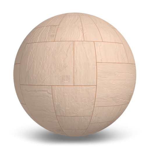 Sandstone Beige (4 Size Mix) Stone Paver Texture