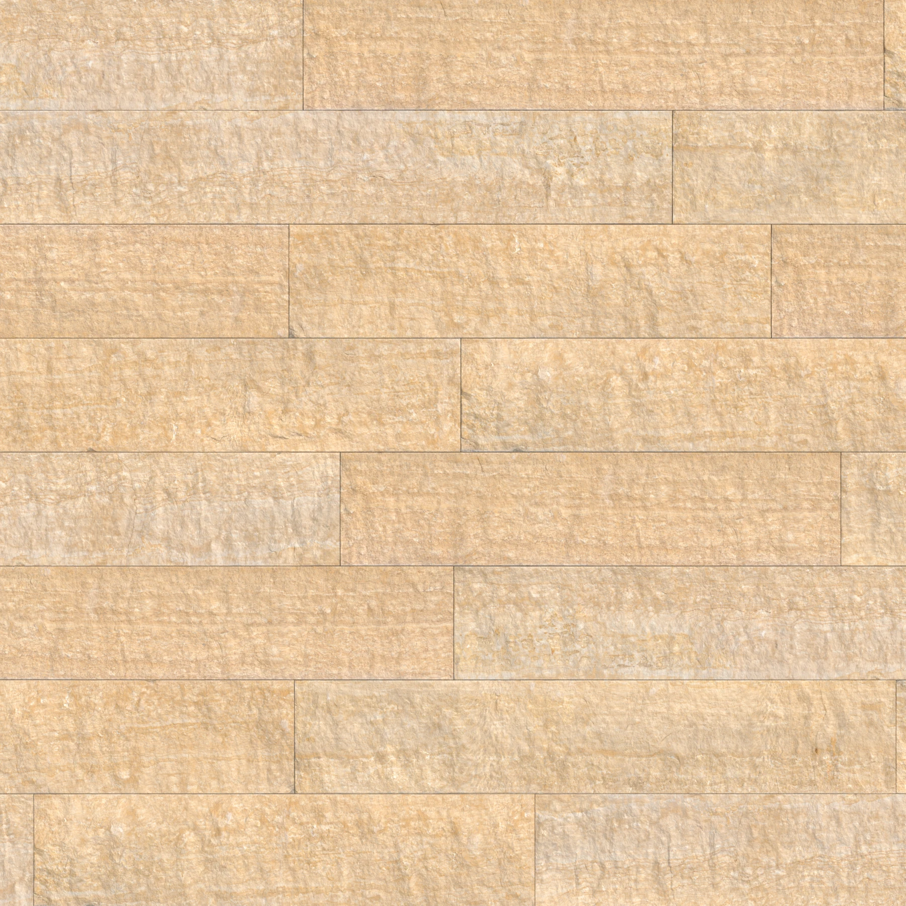 Surface de Northern Buff Split-Face - Single Height One Coursed Revêtement mural extérieur par Vetter Stone