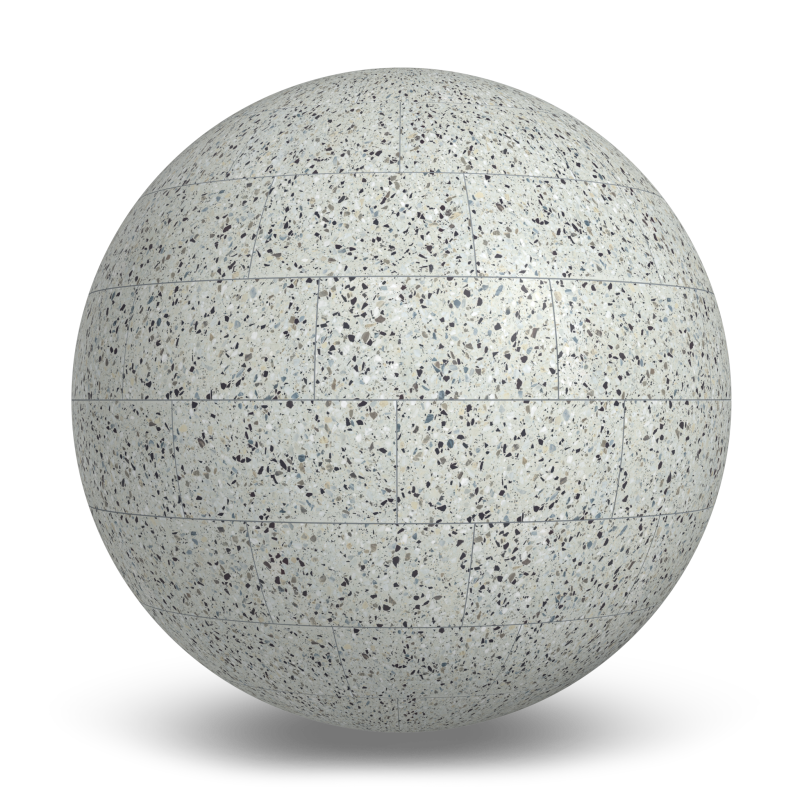 Terrazzo Allure™ Azure Stagger 33% Matte Porcelain Tile Indoor Flooring texture by MILE®stone