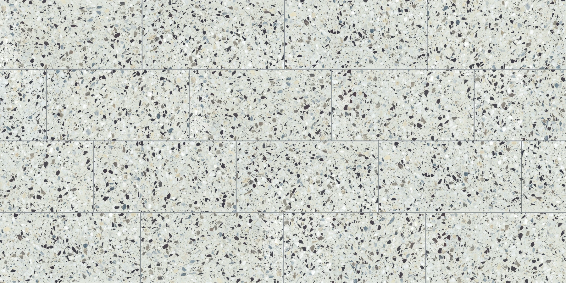 Terrazzo Allure™ Azure Stagger 33% Matte Flooring surface by MILE®stone