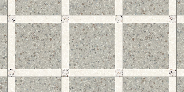 MILE®stone Terrazzo Allure™ Frame Deco (Stonehenge / Eggshell / Venice) Porcelain Tile Texture