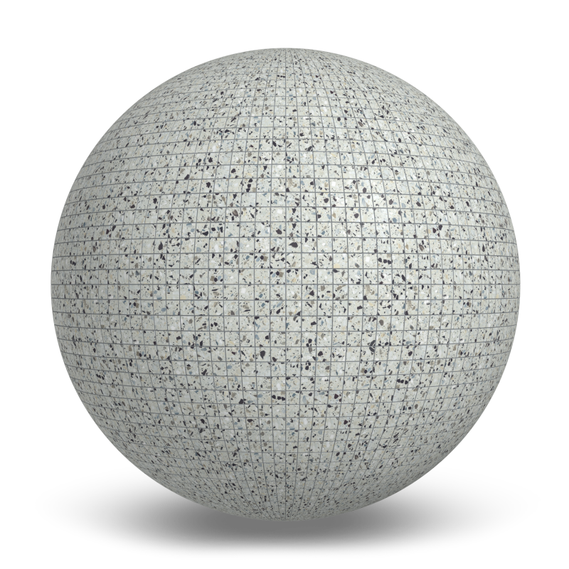 Terrazzo Allure™ Azure Mosaic Matte Porcelain Tile Indoor Flooring texture by MILE®stone