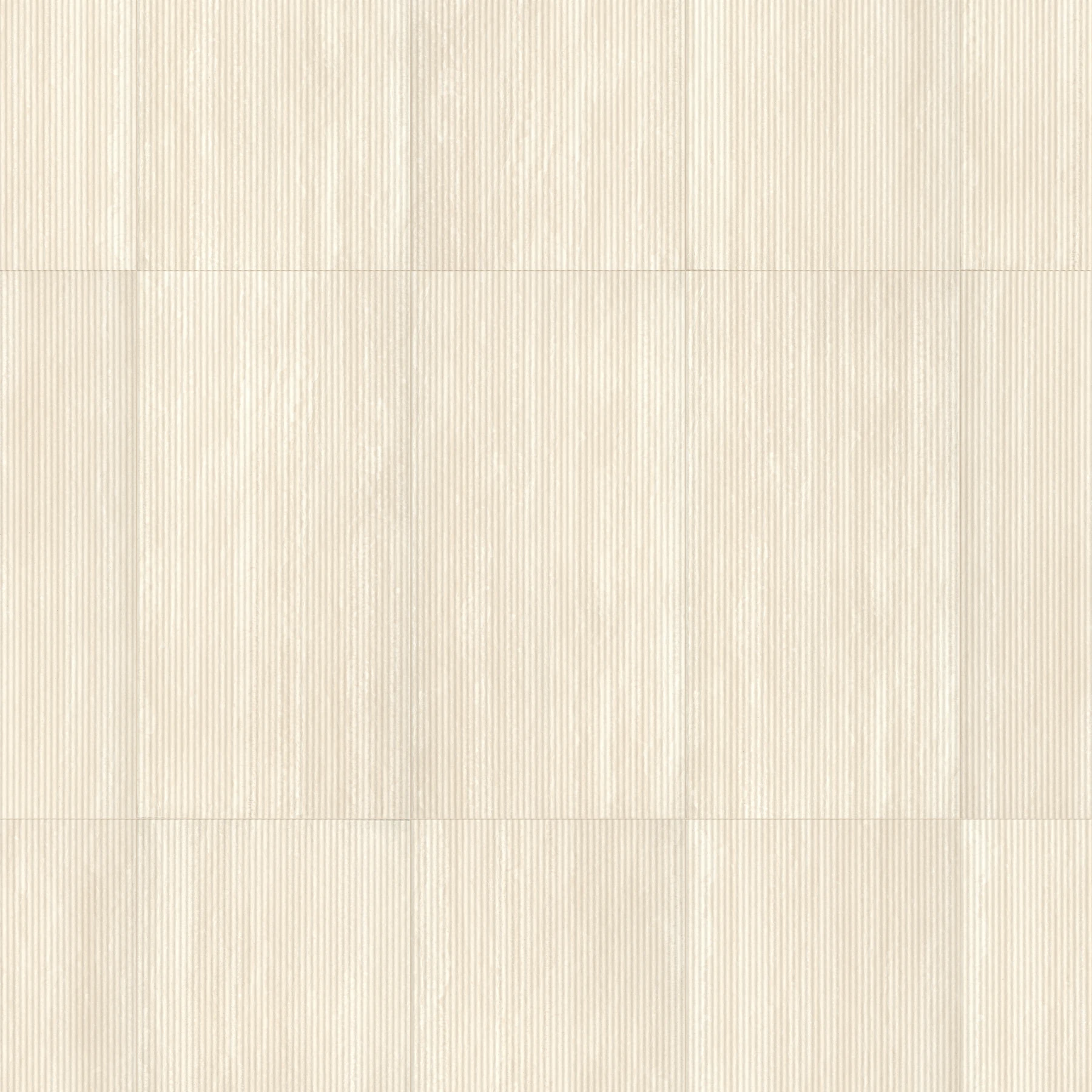 Travertino Struttura 3D Canneto Vein Bianco Porcelain Tile (24x48) Interior Wall Cladding surface by Arta Ceramic