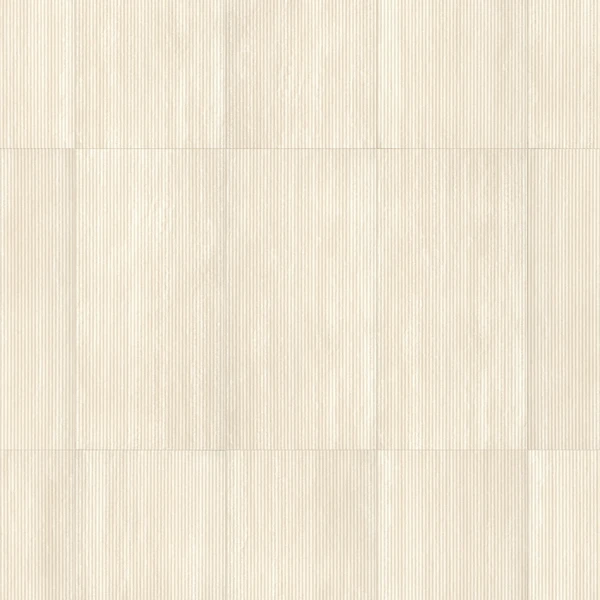 Arta Ceramic Travertino Struttura 3D Canneto Vein Bianco Porcelain Tile (24x48) Texture
