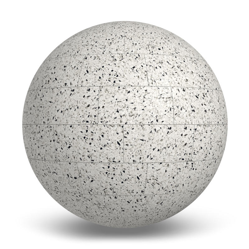 Terrazzo Allure™ Dalmatian Stagger 33% Matte Porcelain Tile Indoor Flooring texture by MILE®stone