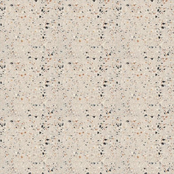 Ceratec Venice Villa - Ivory Matt Terrazzo Porcelain Tile Texture