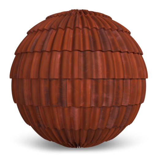 Spanish Barrel Tile Vintage Terra Cotta