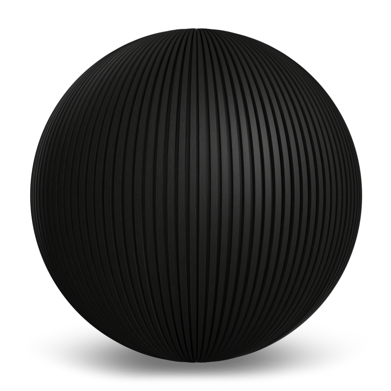 Texture de Revêtement Cannelé Norvégien UH61 - Ébène Plafond et soffite extérieurs par NewTechWood Canada