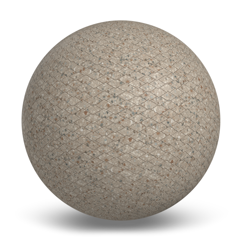 Texture de Terrazzo Allure™ Tortoise Diamond Mat Couvre-plancher intérieur par MILE®stone
