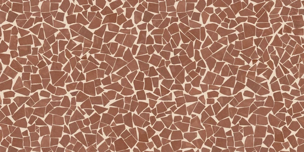 Ceragres Cotto - Mosaic  Arrotato / Opus Incertum Terracota Tile Texture