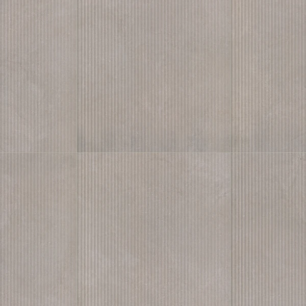 Ceragres Lithos Tortora Cannelé 24x48 Texture
