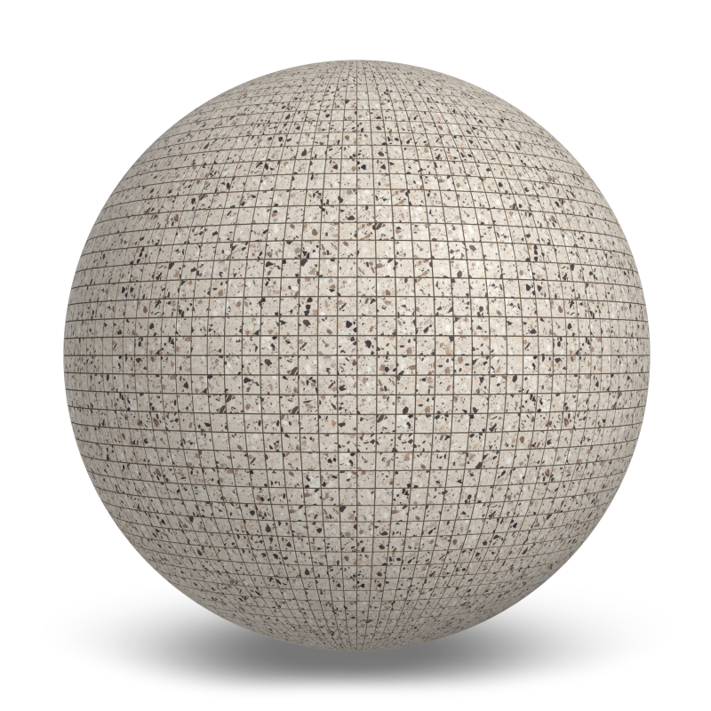 Terrazzo Allure™ Dune Mosaic Matte Porcelain Tile Indoor Flooring texture by MILE®stone
