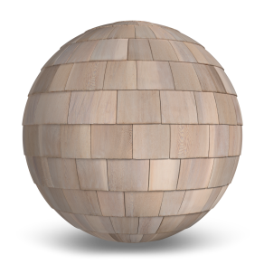 SIDEX Wood Shingle Siding - Red Cedar | Semi-transparent