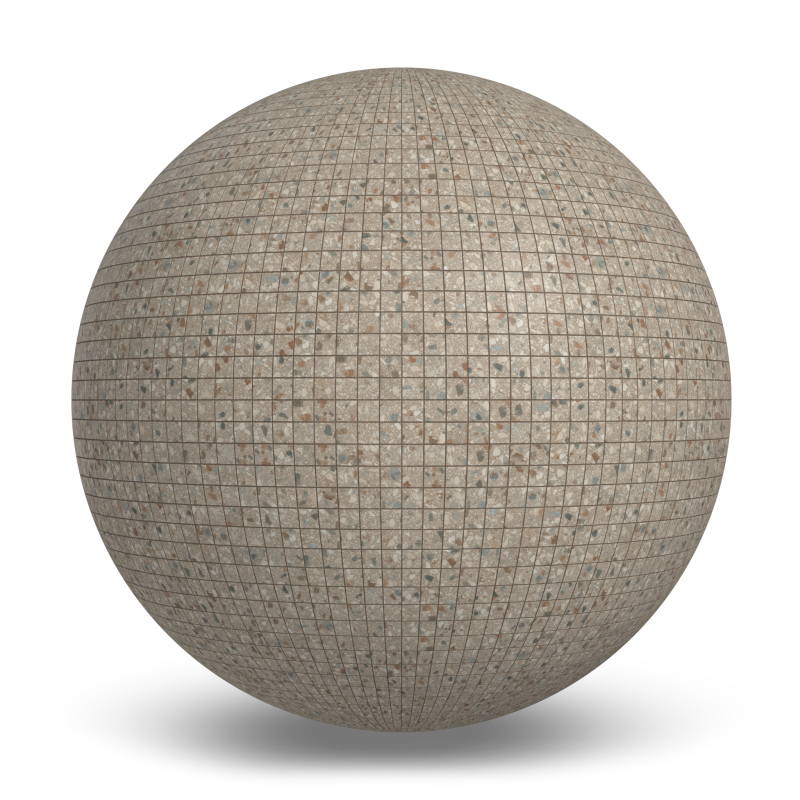 Terrazzo Allure™ Tortoise Mosaic Matte Porcelain Tile Indoor Flooring texture by MILE®stone