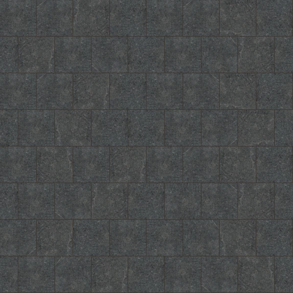 Polycor SAINT HENRY BLACK™ Granite Half running bond (24x24) Texture
