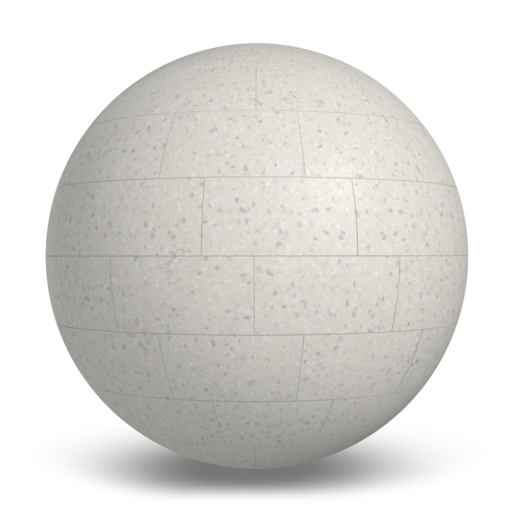 Terrazzo Allure™ Snow Stagger 33% Matte Flooring texture by MILE®stone