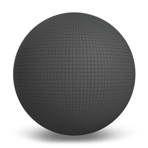 Ceragres Cubix Black 1x1 Porcelain Tile Texture