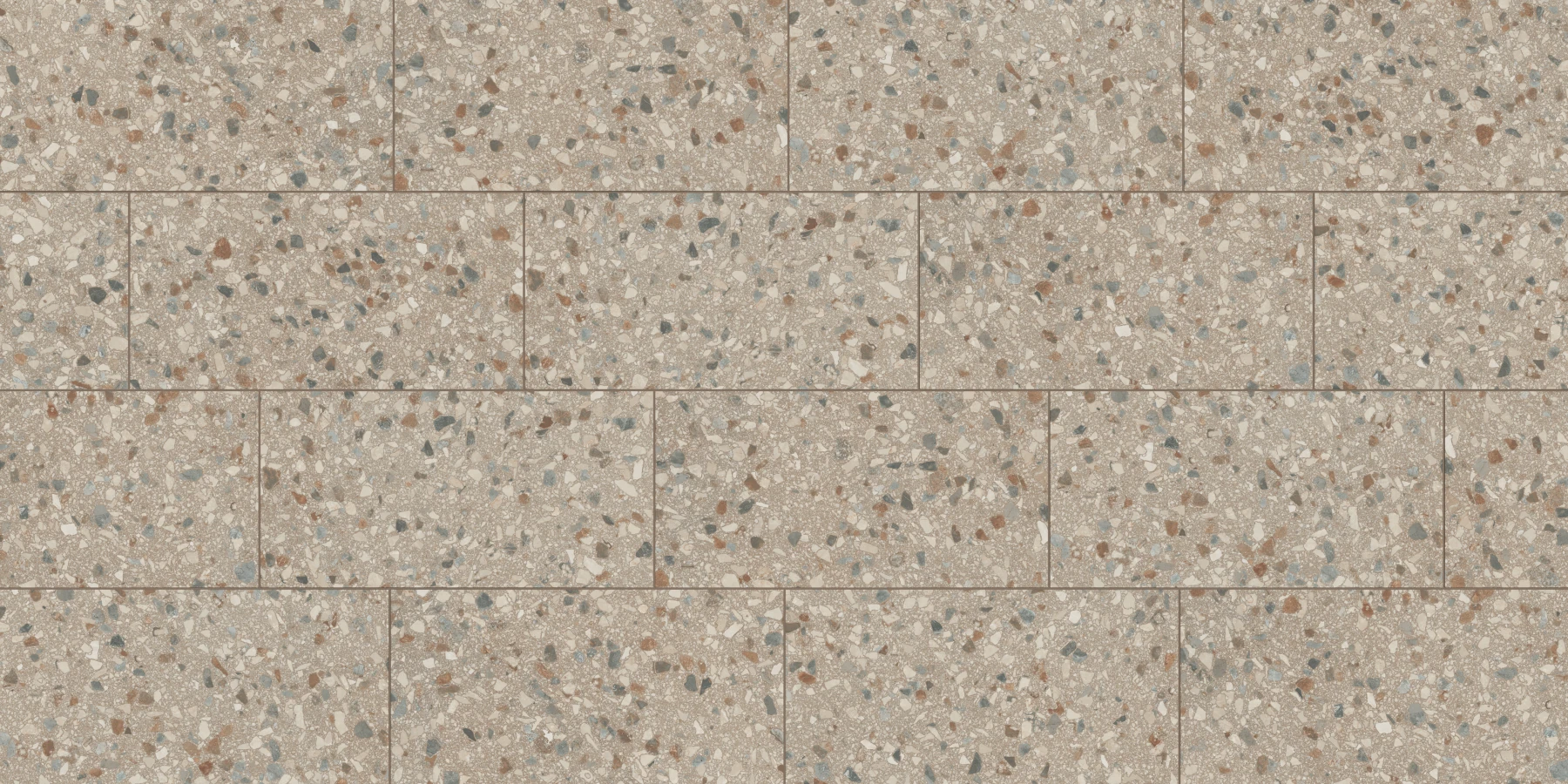 Terrazzo Allure™ Tortoise Stagger 33% Matte Flooring surface by MILE®stone
