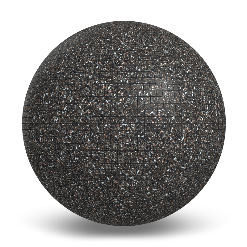 Texture de Terrazzo Allure™ Constellation Mosaic Mat Couvre-plancher intérieur par MILE®stone