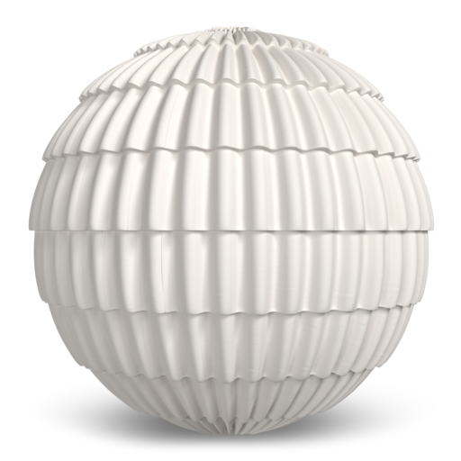 Spanish Barrel Tile White