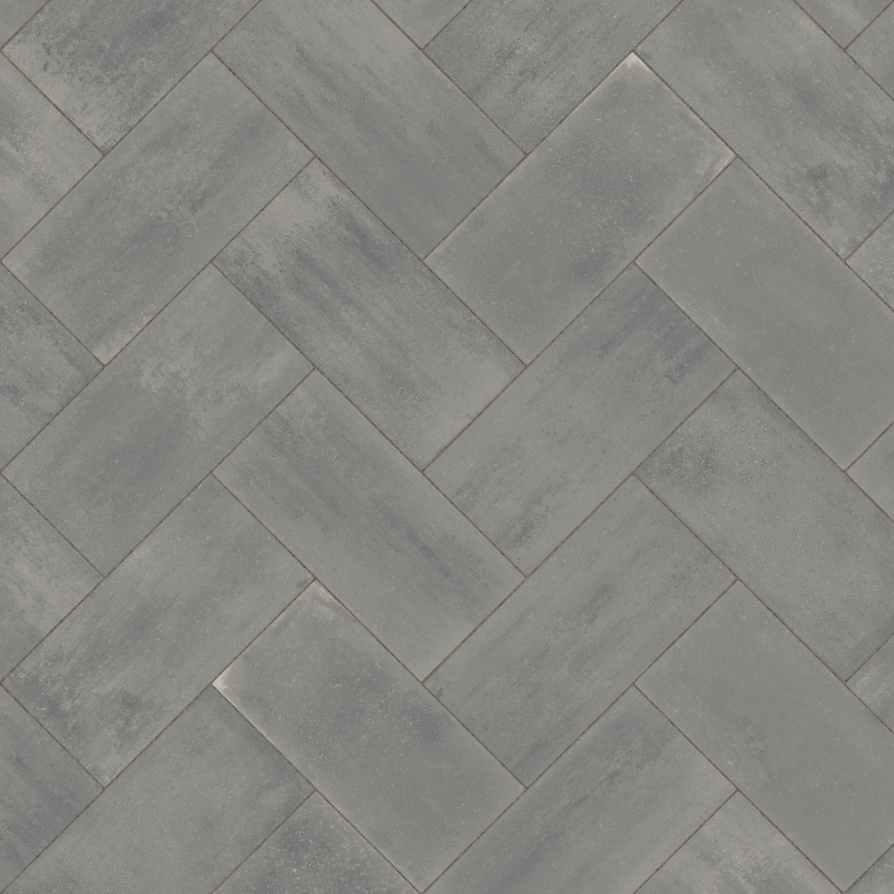 Proma XL Ash Charcoal - Herringbone Concrete Paver Hardscaping surface by Rinox