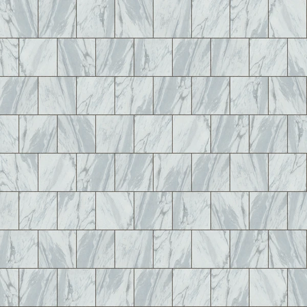 Polycor GEORGIA MARBLE™ ‐ PEARL GREY Half Running Bond (24x24) Stone Paver Texture