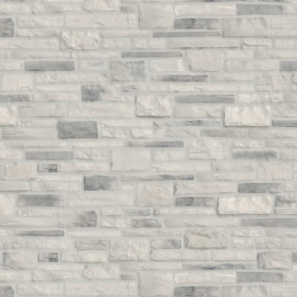 Pierres Royales Ledge Cobble Stone Everest - Azure Mortar Concrete Masonry Wall Panel Texture