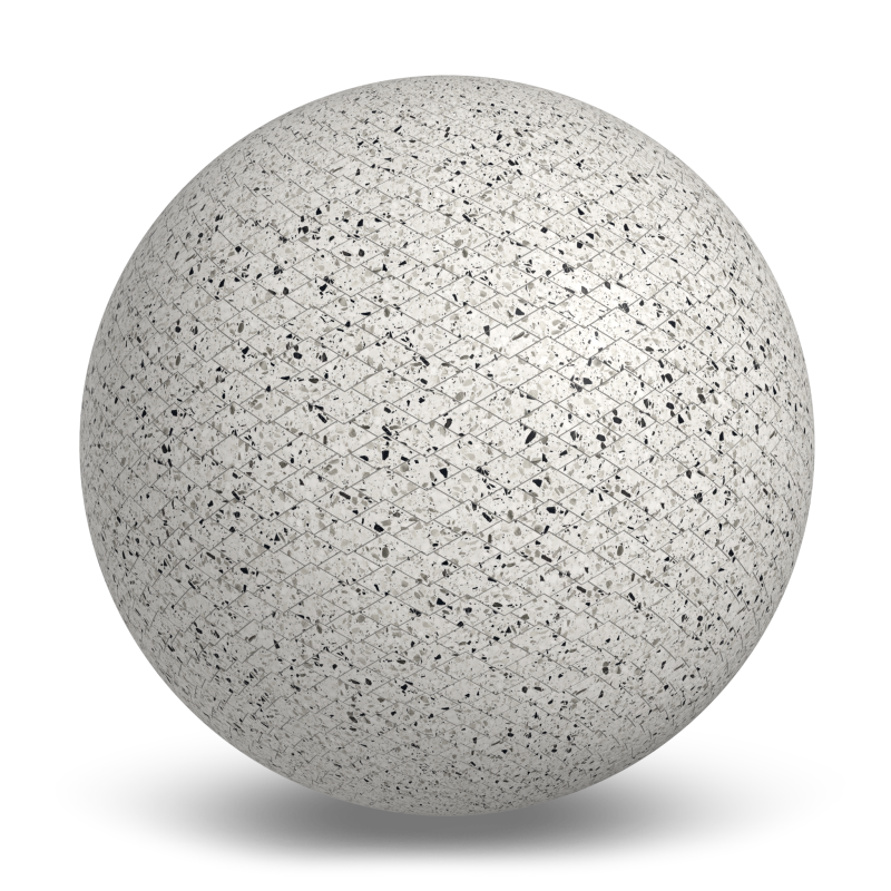 Terrazzo Allure™ Dalmatian Diamond Matte Porcelain Tile Indoor Flooring texture by MILE®stone