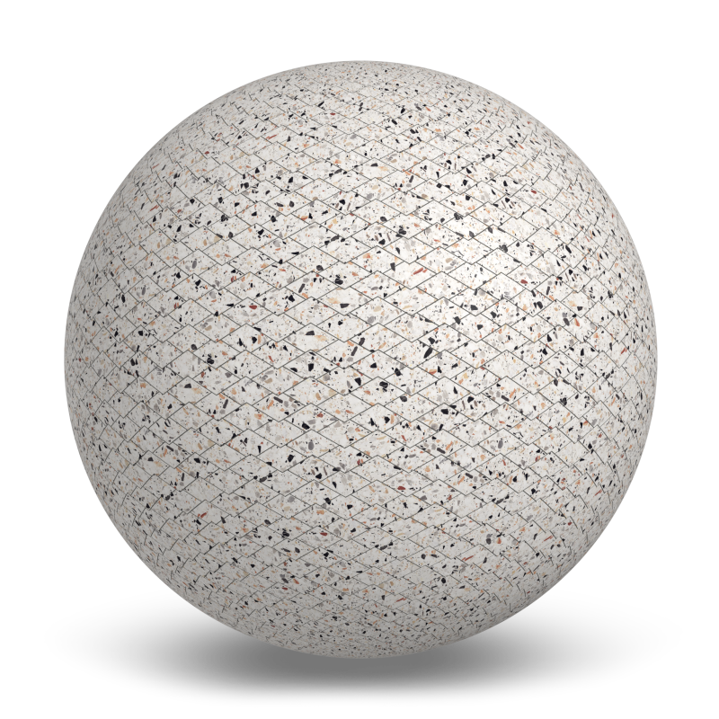Terrazzo Allure™ Venice Diamond Matte Porcelain Tile Indoor Flooring texture by MILE®stone