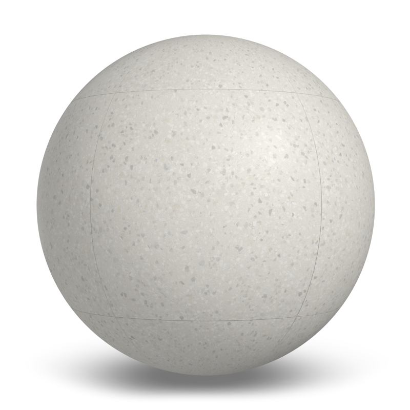 Terrazzo Allure™ Snow Stacked Matte Porcelain Tile Indoor Flooring texture by MILE®stone