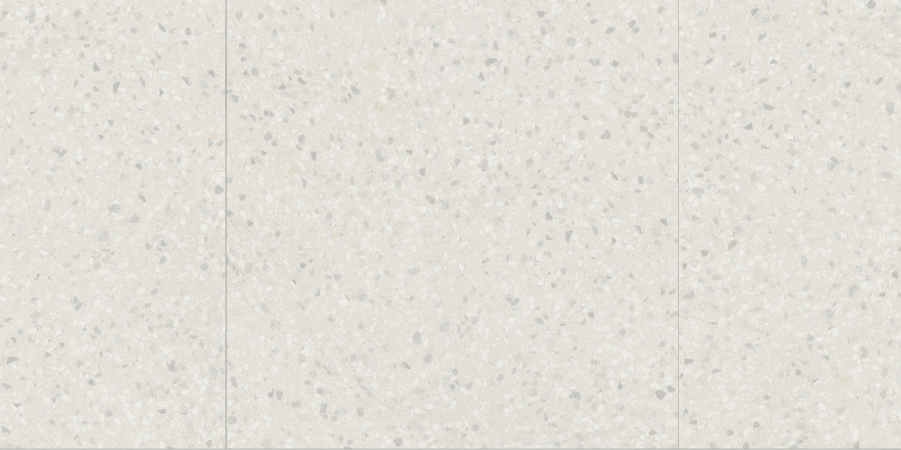 Terrazzo Allure™ Snow Stacked Matte Flooring surface by MILE®stone