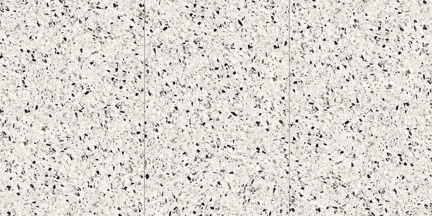 Terrazzo Allure™ Dalmatian Stacked Matte Flooring surface by MILE®stone