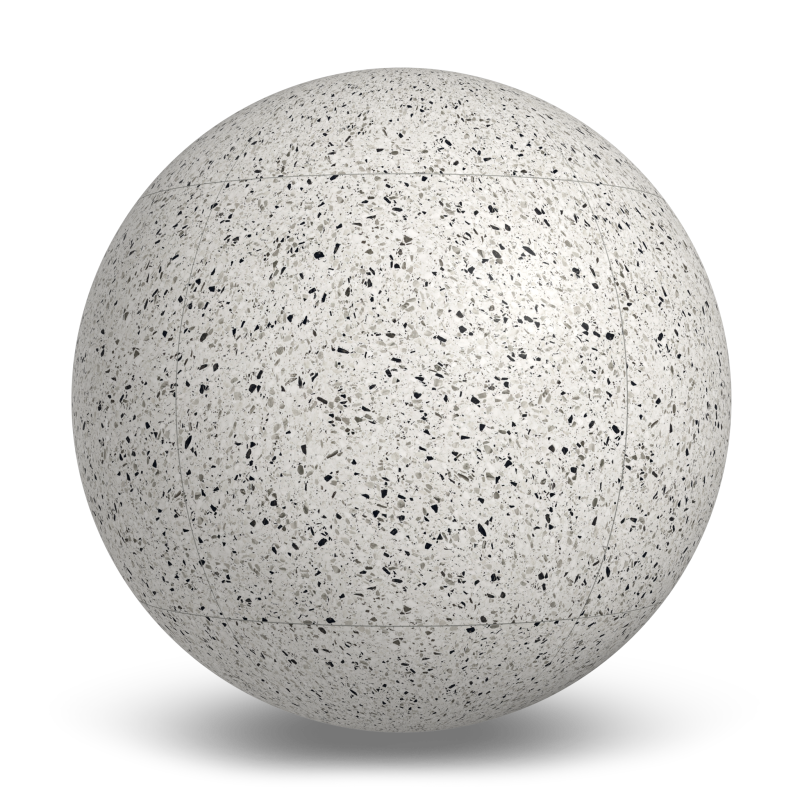 Terrazzo Allure™ Dalmatian Stacked Matte Porcelain Tile Indoor Flooring texture by MILE®stone
