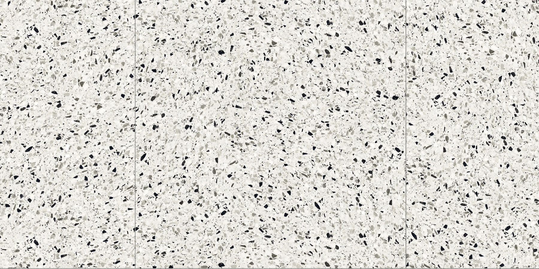 Terrazzo Allure™ Dalmatian Stacked Matte Flooring surface by MILE®stone