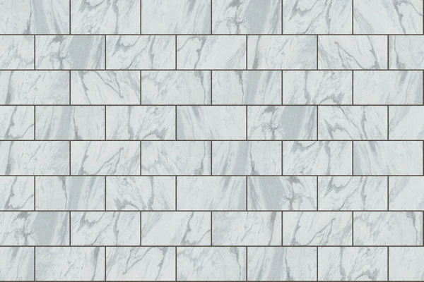 Polycor GEORGIA MARBLE™ ‐ PEARL GREY Half Running Bond (12x24) Stone Paver Texture